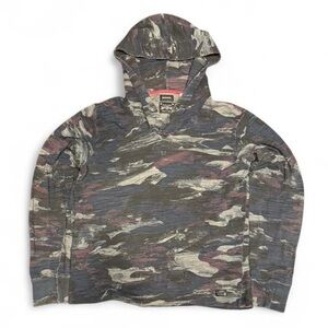 Y2K Diesel Camo Print Graphic Hoodie